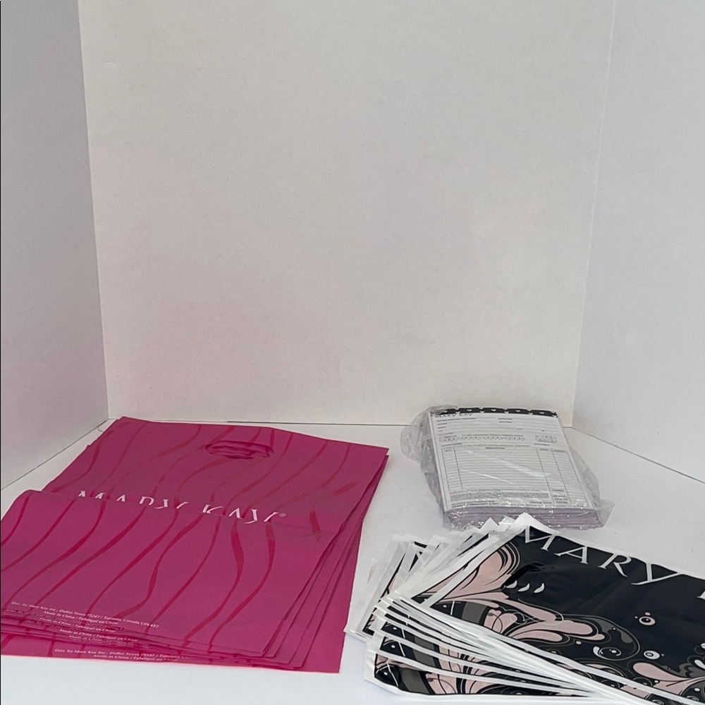 New Mary Kay Pink and Black Bags For Gifting, and Mary Kay Sales Tickets